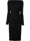DOLCE & GABBANA ruched midi dress,DRYCLEANONLY