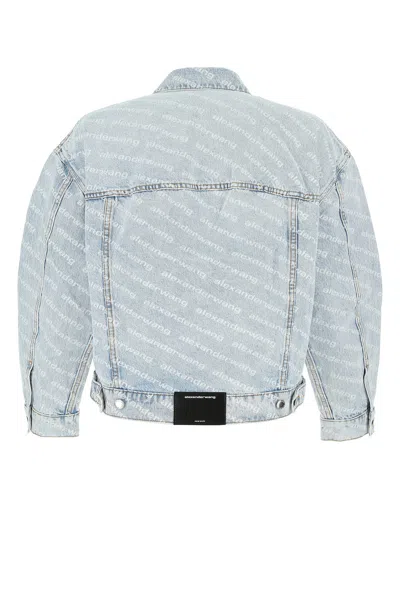 Alexander Wang Denim Jacket With Printed Logo