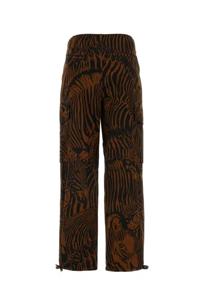 Weekend Max Mara Twill Cargo Pant Animal Print
