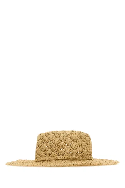Valentino Natural Raffia Escape Hat