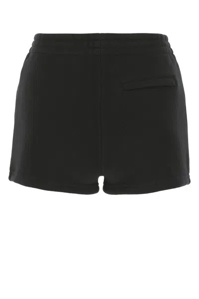 Alexander Wang T T By Alexander Wang Black Shorts With Subtle Logo Detail
