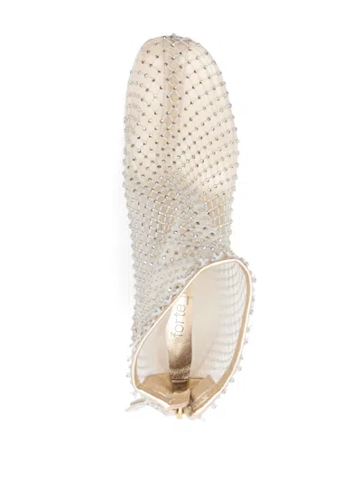Forte Forte Forte_forte Strass Mesh Ankle Boots Shoes