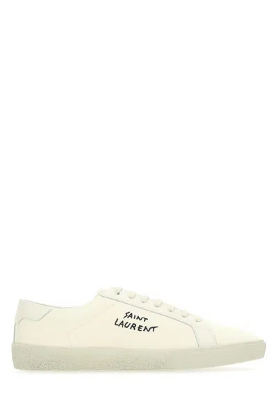Saint Laurent Logo Print Low Top Sneakers