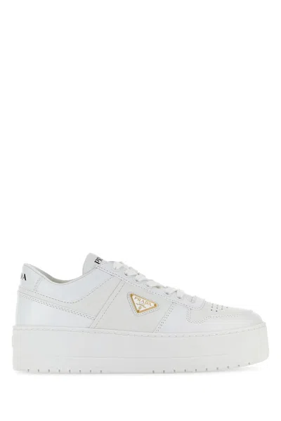 Prada Platform Sole Sneakers Iconic Triangle