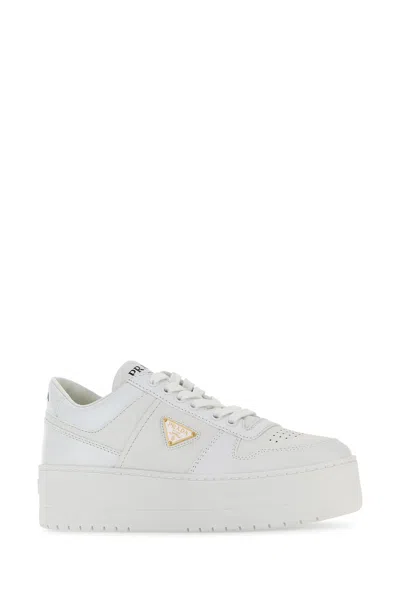 Prada Platform Sole Sneakers Iconic Triangle