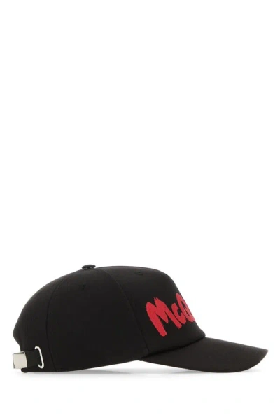 Alexander Mcqueen Men's Hat New Graffiti In Black