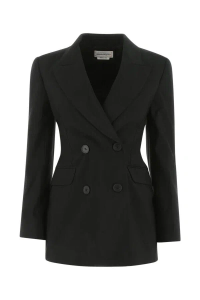 Alexander Mcqueen Women's Wool Blazer In Black