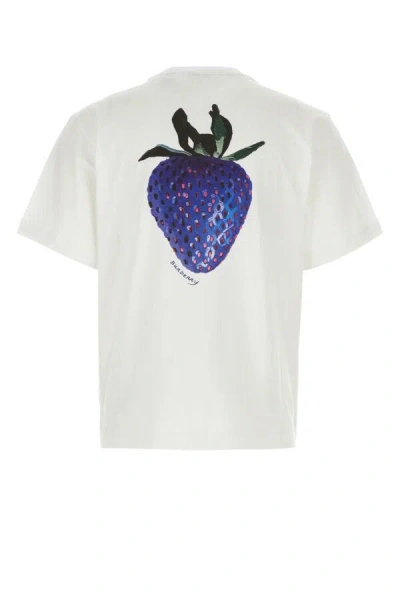 Burberry "ekd Embroidered T-shirt In White