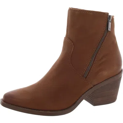 Lucky Brand Wallinda Womens Zipper Padded Insole Ankle Boots In Multi