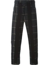 DAMIR DOMA checked cropped trousers,AS1M0032PERIS132511413893