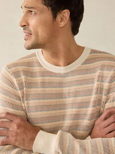 Faherty Sunwashed Crewneck Sweater In Desert Hills