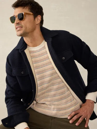 Faherty Sunwashed Crewneck Sweater In Desert Hills