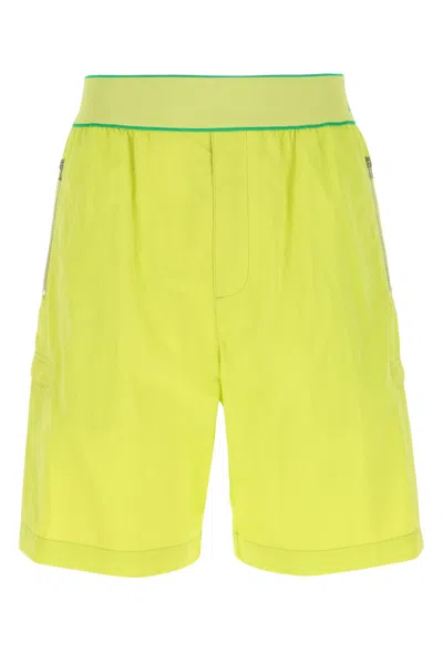 Bottega Veneta Lime Cargo Bermuda Shorts