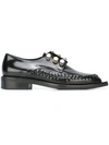 COLIAC 'Rugby' pearl-embellished Derby shoes,金属（めっき）100%