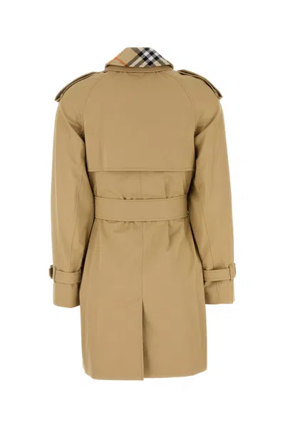 Burberry Cotton Double-breasted Short Trench Coat