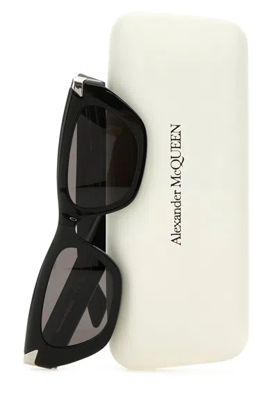 Alexander Mcqueen Black Acetate Punk Rivet Sunglasses