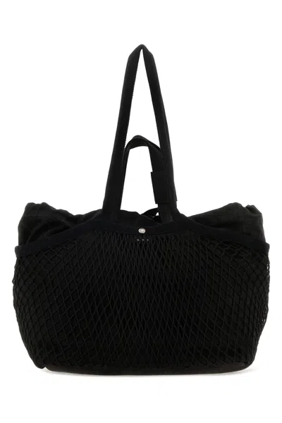 Balenciaga Black Canvas And Mesh Medium 24/7 Shopping Bag
