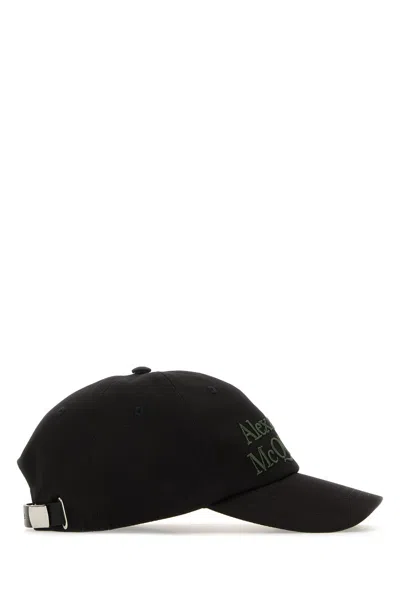 Alexander Mcqueen Curved Visor Cotton Baseball Cap