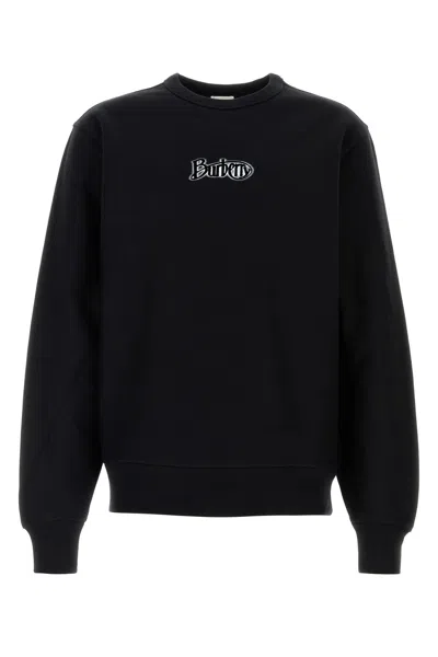 Burberry Black Logo Cotton Blend Sweatshirt