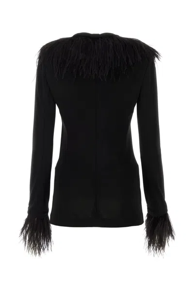 Alberta Ferretti Alberta Ferreti Black Crepe Blazer