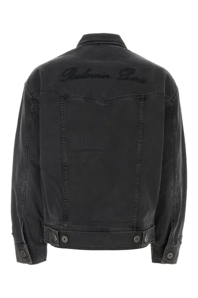 Balmain Worn-effect Denim Jacket