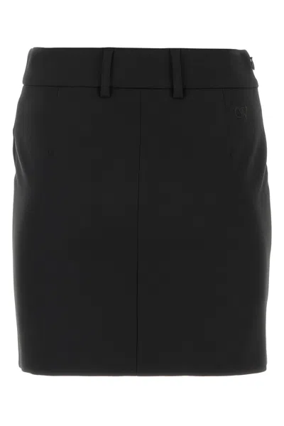 Off-white Off White Black Drill Mini Skirt