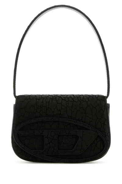Diesel Women Black Leather 1dr Shoulder Bag