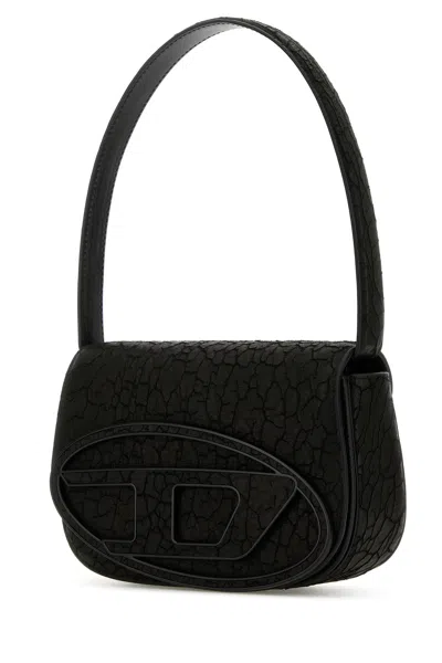 Diesel Women Black Leather 1dr Shoulder Bag