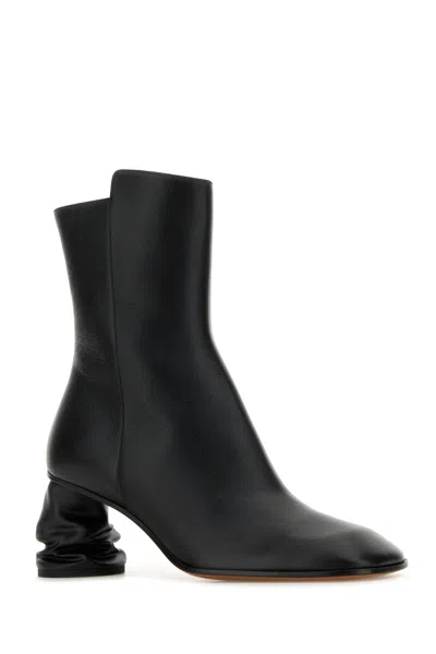 Alexander Mcqueen Crush 70 Leather Ankle Boots