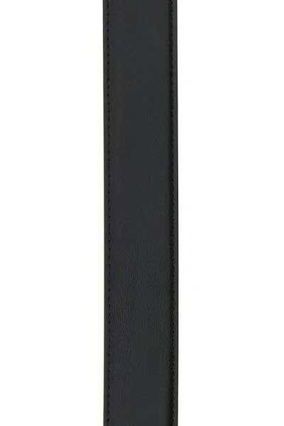 Alexander Mcqueen Women Black Leather Belt
