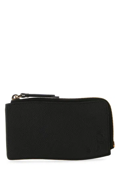 Boyy Leather Cardholder With Textured Grained Finish