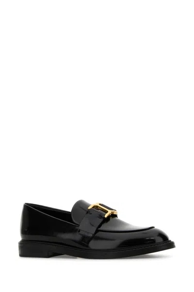 Chloé Marcie Black Brushed Calf Leather Loafer
