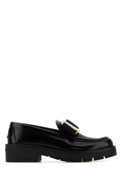 Ferragamo Mirty Loafers With Chunky Sole And Metallic Accent