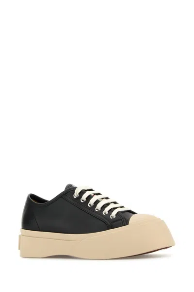 Marni Pablo Leather Sneakers In Seven Women