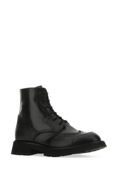 Alexander Mcqueen Punk Worker Ankle Boots For Men