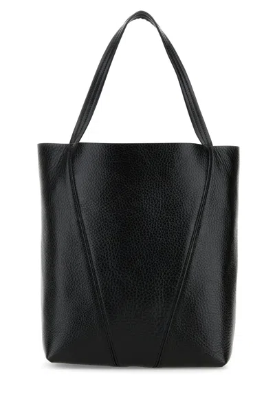 Chloé Small Spin Tote In Grained Leather Bags In Black