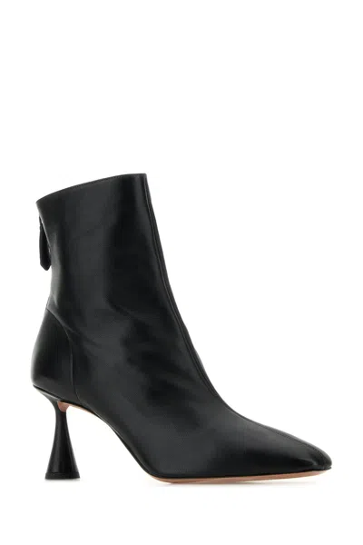 Aquazzura Woman Ankle Boots Black Size 7.5 Leather
