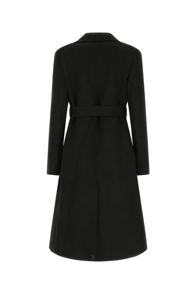 Jil Sander Coat 05 Bonded Soft Diagonal Wool And Nylon