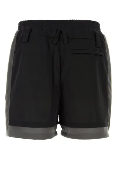 Ambush Bermuda Shorts With Elastic Waistband And Side Stripes