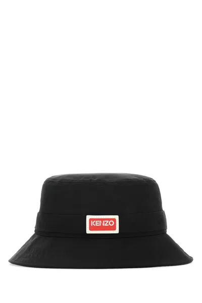 Kenzo Black Polyester Blend Jungle Hat
