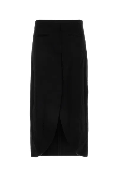 Courrèges Courreges Black Polyester Blend Skirt