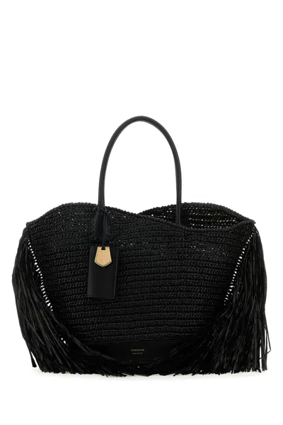 Ferragamo Salvatore  Fringed Tote Bag