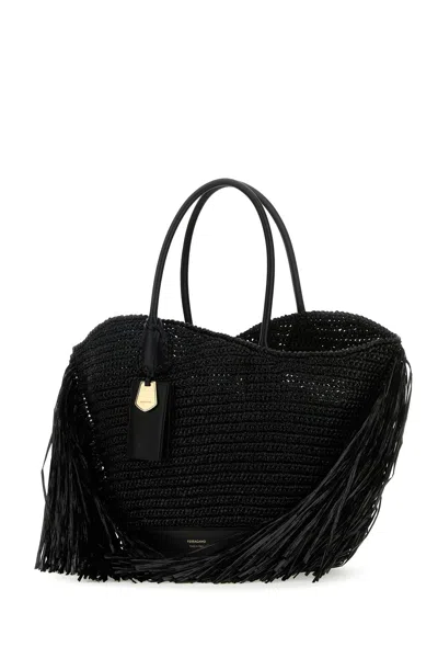 Ferragamo Salvatore  Fringed Tote Bag