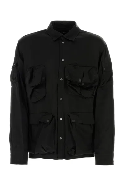 Botter Satin Shirt With Multiple Pockets And Adjustable Cuffs