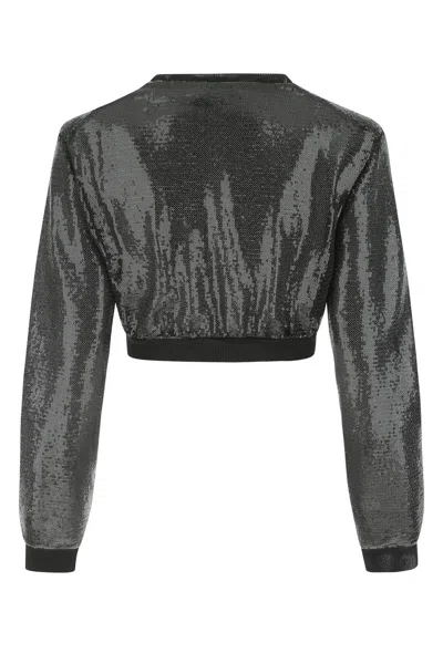 Prada Cropped Sequin-embroidered Cardigan