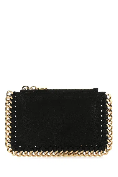 Stella Mccartney Slate Shaggy Deer Falabella Card Holder