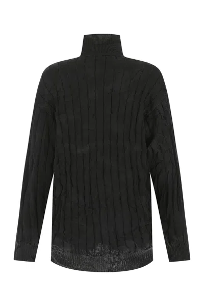 Balenciaga Creased Turtleneck Knit Jumper