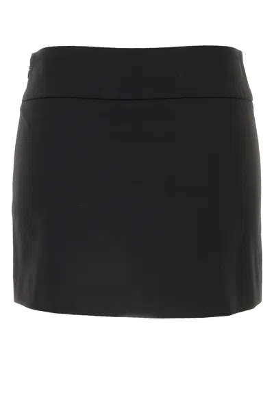 Diesel Black Stretch Twill O-dixy Miniskirt