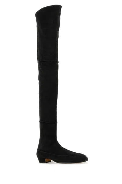 The Row Hereditas Shearling Over-the-knee Boots