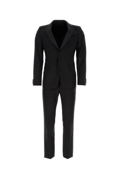 Prada Suit Wool Blend Notch Lapels